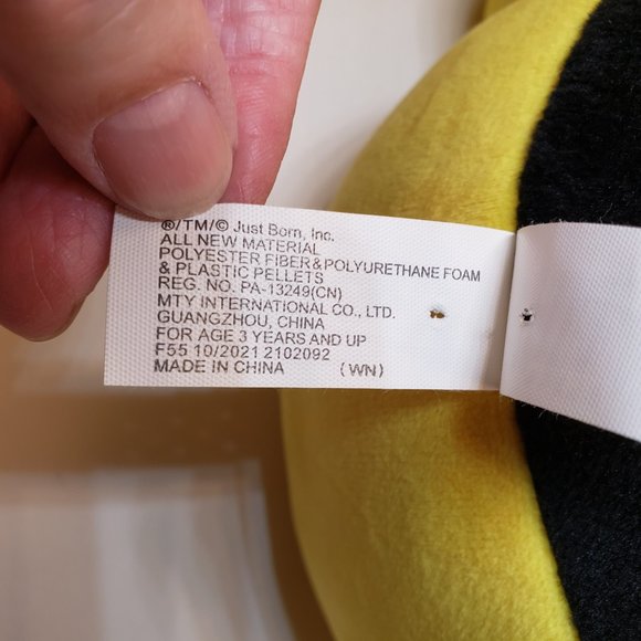 16" Emo Yellow Bunny Just Born Plush FOREVER PUNK, Spike Collar & Earring - Picture 8 of 9